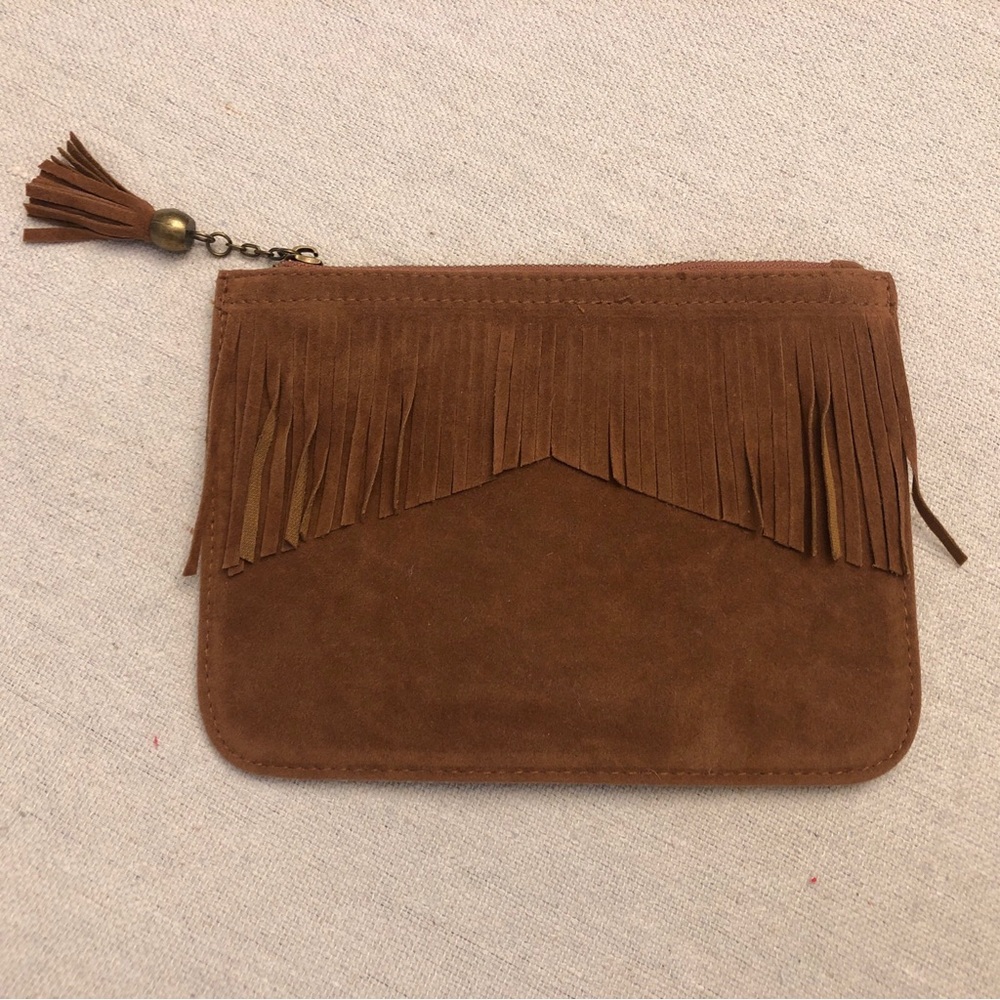 Adorable MinneTonka Suede mini clutch bag! New